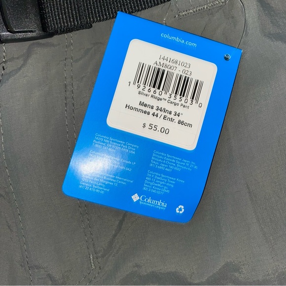 Columbia Pants Columbia Mens Silver Ridge Pants 34 X 34 Nwt City